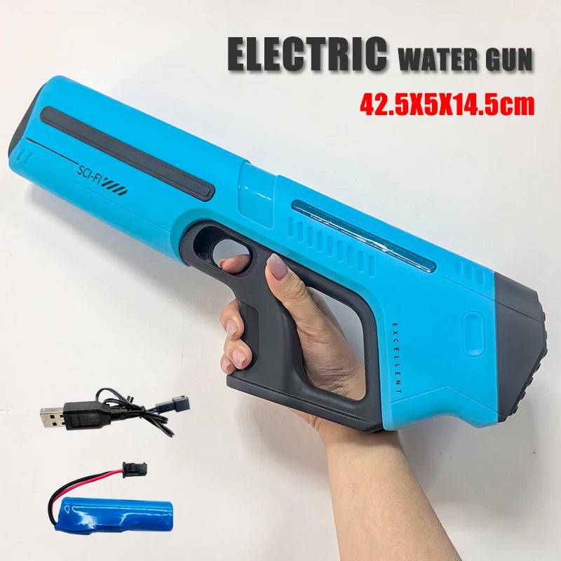 BreezeTech W12 Electric Water Gun – Automatic High-Pressure Summer Blaster