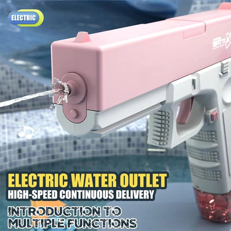 "BreezeTech compact rechargeable electric water gun pistol"