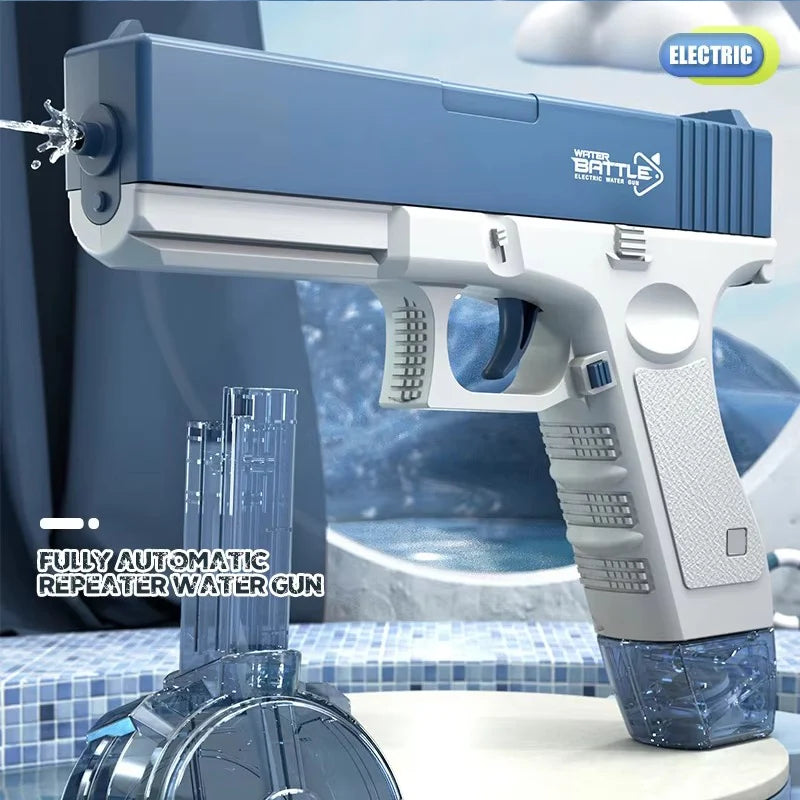 "BreezeTech compact rechargeable electric water gun pistol"