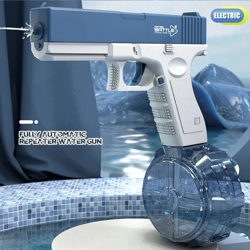 "BreezeTech compact rechargeable electric water gun pistol"