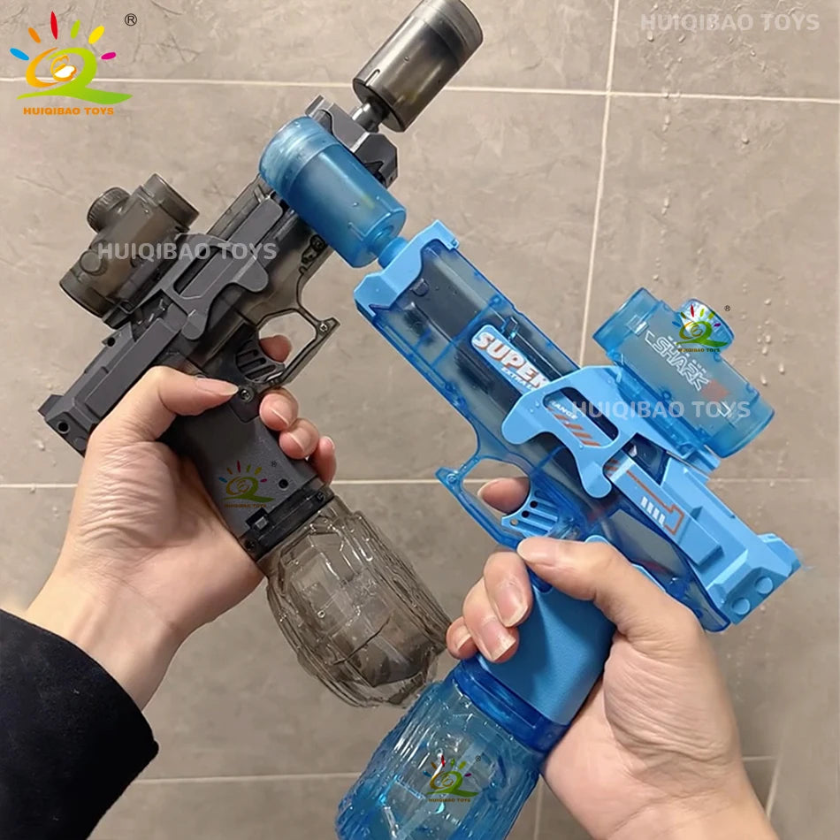 "BreezeTech electric water pistol V2 with flashing sensor light"