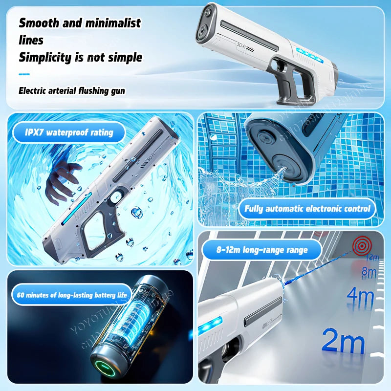 "BreezeTech W12 V2 high-capacity electric water gun"