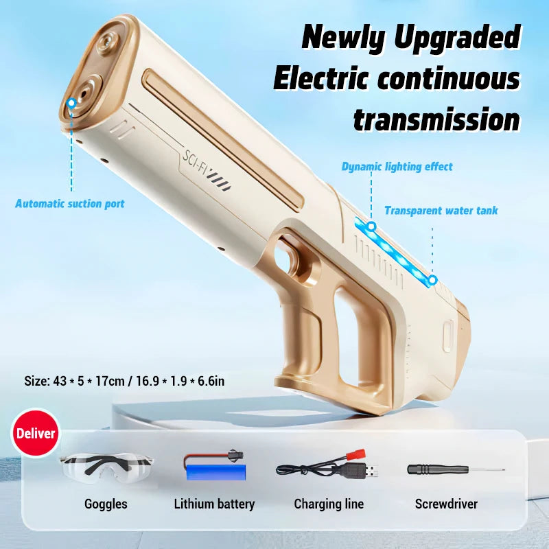 "BreezeTech W12 V2 high-capacity electric water gun"