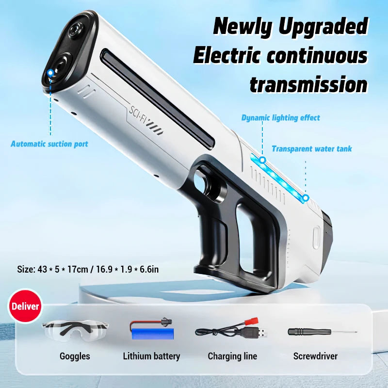 "BreezeTech W12 V2 high-capacity electric water gun"