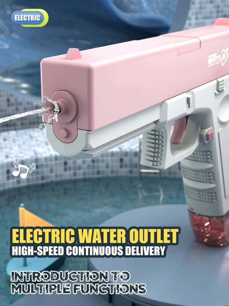 "BreezeTech compact rechargeable electric water gun pistol"