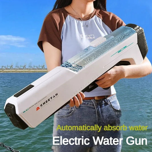BreezeTech W12 Electric Water Gun – Automatic High-Pressure Summer Blaster