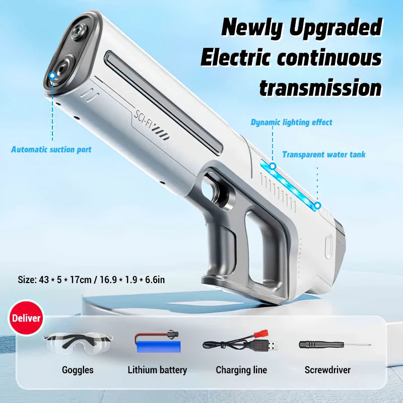 "BreezeTech W12 V2 high-capacity electric water gun"