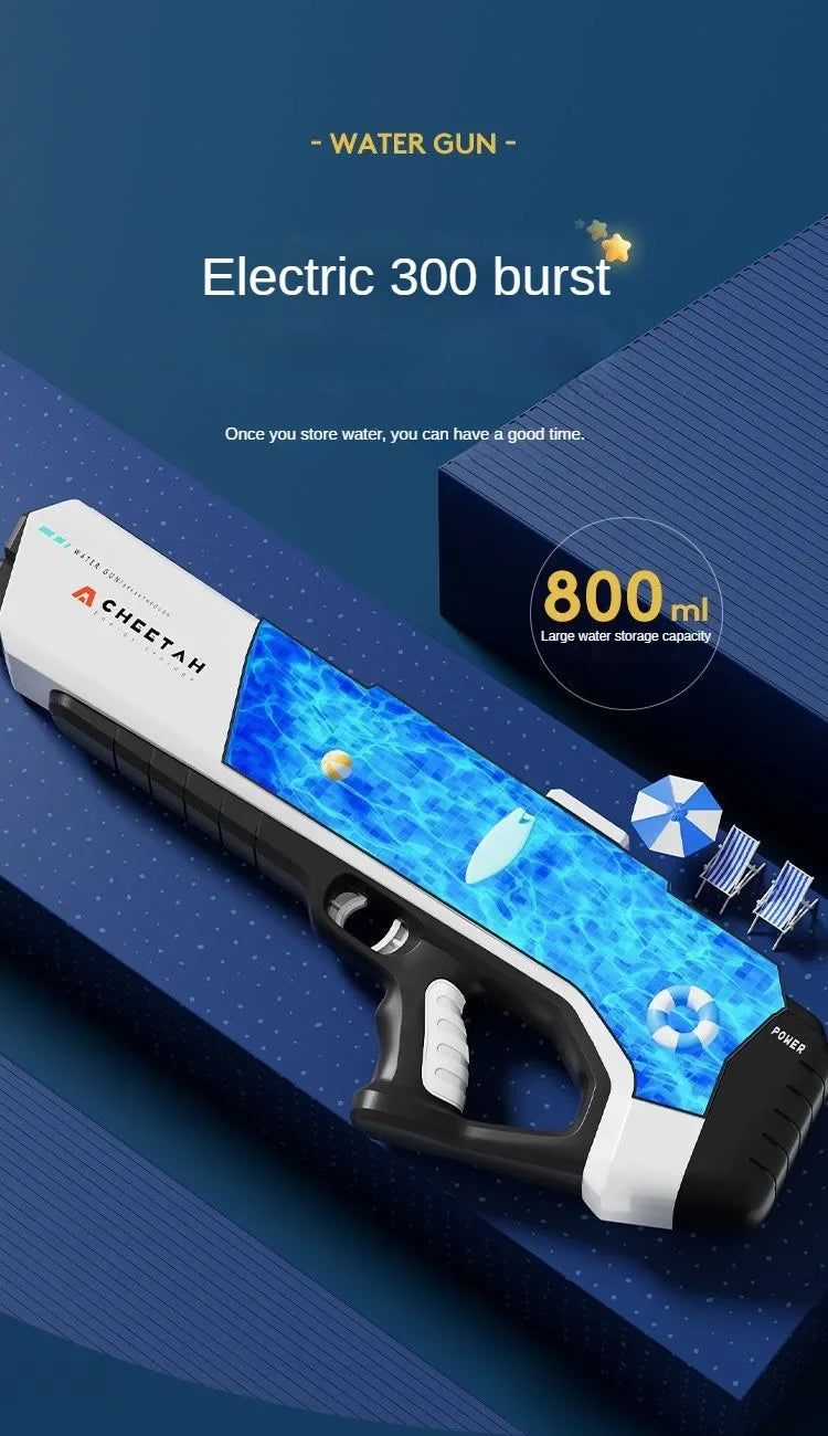 BreezeTech W12 Electric Water Gun – Automatic High-Pressure Summer Blaster