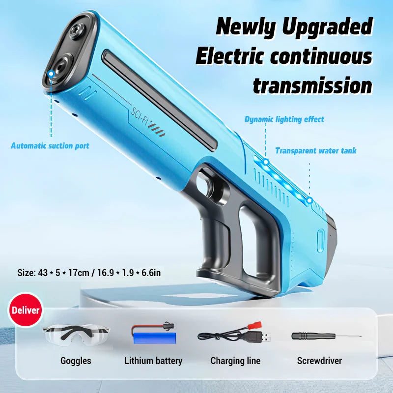 "BreezeTech W12 V2 high-capacity electric water gun"